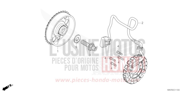 GENERATOR von CBR1000RR "Fireblade" GRAND PRIX RED (R380) von 2024